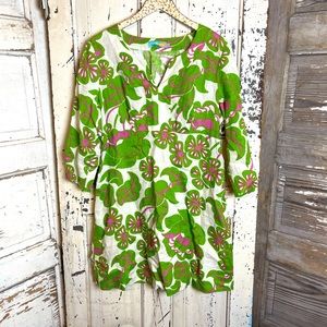 Boden floral linen dress